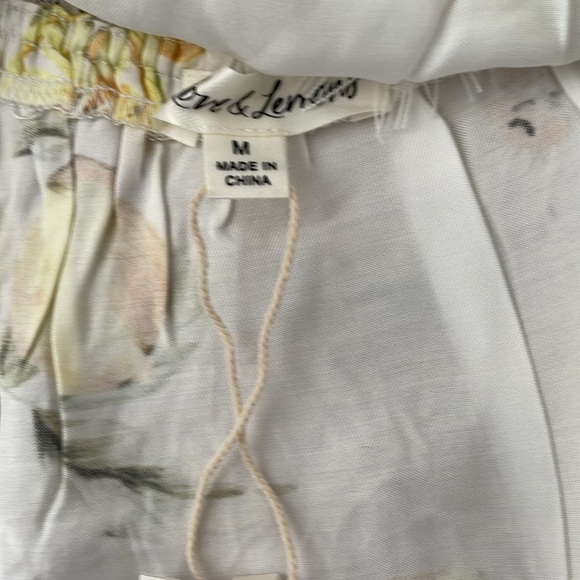 NWT | For Love &‎ Lemons Serafina Babydoll Open Back Strap Lemon White Mini MED - Picture 7 of 9